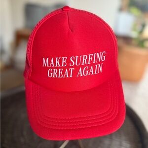 New Honorable Citizens Make Surfing Great Again Mesh red Trucker Cap surf hat